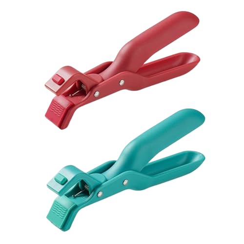 HYBEW 2Pcs Hot Plate Gripper, Kitchen Anti-Scald Clip, Silicone Hot Dish Clamps, Anti-Scald Bowl Clip Holder for Kitchen Kitchen Cooking Outdoor Camping Tool