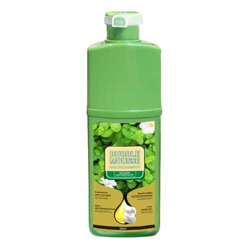 Tinte Para El Cabello, 500 Ml De Tinte Para El Cabello Gris Natural, Color Intenso Y Duradero, Mousse Colorante En Espuma Para Mujeres, Hombres, Salón De Viajes, Baño, Hogar Al Aire Libre, Viajeros Fr