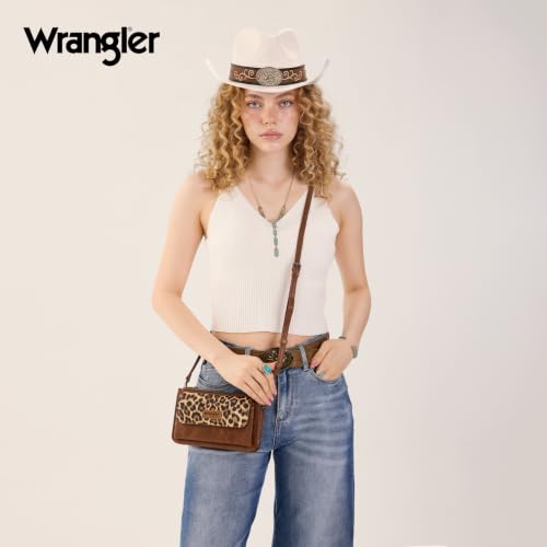 Image of Wrangler Crossbody Wallet for Women RFID Clutch Phone Purse with Credit Card Slots | RFID