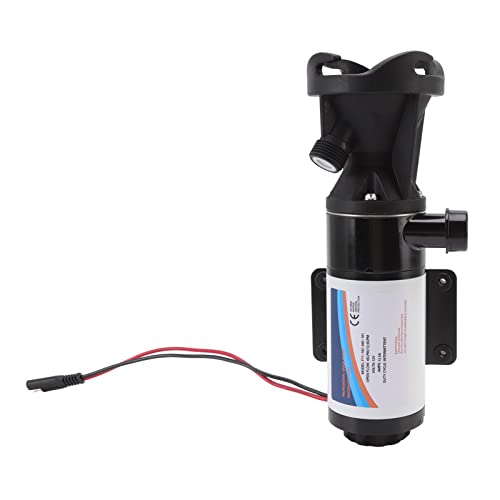 Haofy Bomba de Aguas Residuales para RV, Triturador de 4 Cuchillas para un Fácil Control, Bomba de Residuos Portátil de 12V 144w para Baño de Cocina y Yate RV