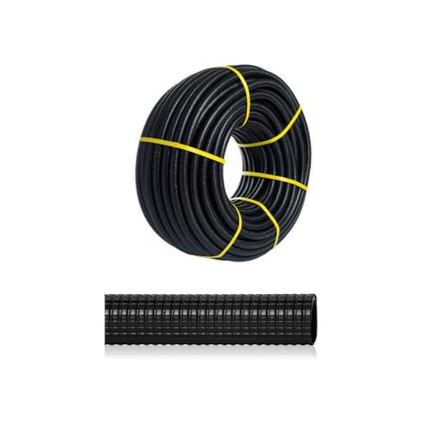 Tubo Corrugado Reforzado Ø25 mm – Rollo de 75 Metros – Protección Para Cableado – Instalación Segura – Apto Para Interior y Exterior – Color Estándar