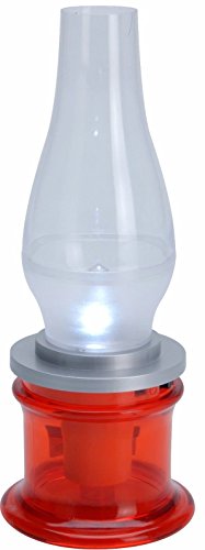 LED Battery Operated Lantern Bedroom Camping Light Portable Camping Lantern in Green, Red or Blue (Red)