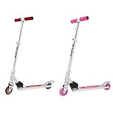 Razor A2 Kick Scooter for Kids – Wheelie Bar, Foldable, Lightweight, Front Vibration Reducing System & A Kick Scooter for Kids - Lightweight, Foldable, Aluminum Frame, and Adjustable Handlebars