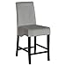 Coaster Home Furnishings - Stanton - Wood Upholstered Counter Height Chairs (Set of 2) - Padded High Back, Armless Stools with Footrest - Dining Room & Kitchen - Grey - 102069GRY