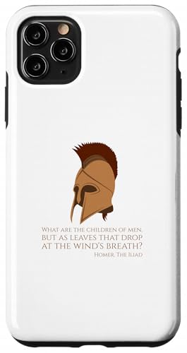 イリアストロイの木馬戦争-古風ギリシャ語の引用-壮大な神話 スマホケース iPhone 11 Pro Max 用