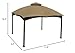 APEX GARDEN Replacement Canopy Top for Lowe's Allen Roth 10X12 Gazebo #GF-12S004B-1