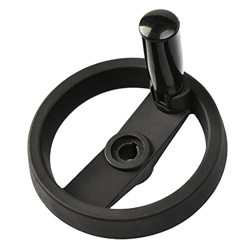 Othmro Hand Wheels 0.47In Center Hole Diameter 4.92In Handwheels Diameter Black 2Spoked Lathe Handwheel Round Three Hand Wheel With Revolving Handle For Lathe Milling Machine Grinders #TOP3