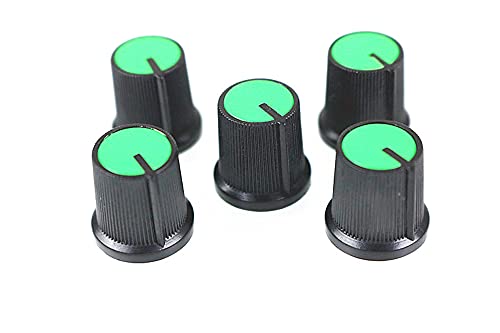 Capuchons de potentiomètre 6mm plastique vert pour un contrôle fluide