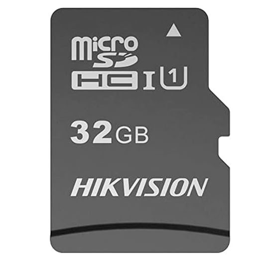 Cartão de Memória Hikvision 32GB MicroSDHC Com Adaptador 92 MB/s C1 Series HS-TF-C1(STD)/32G/Adapter