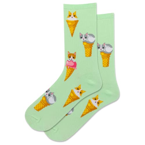 Image of Hot Sox Women's Novelty Geometric Pattern Crew