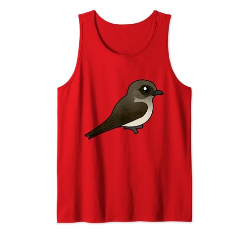 Cute Cartoon Northern Rough-winged Swallow Birdorable Bird Tank Top