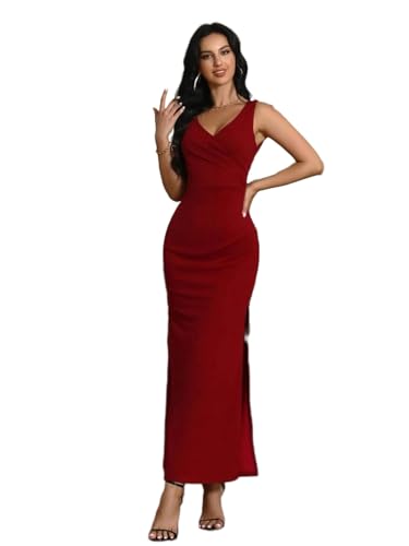 Image of KOTTY Women's Flowy Midi Round Neck Plus Size Dress