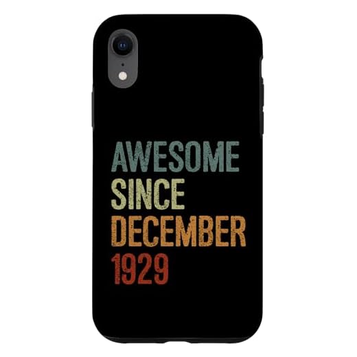 Carcasa para iPhone XR Impresionante desde diciembre de 1929, regalo de cumpleaños divertido retro