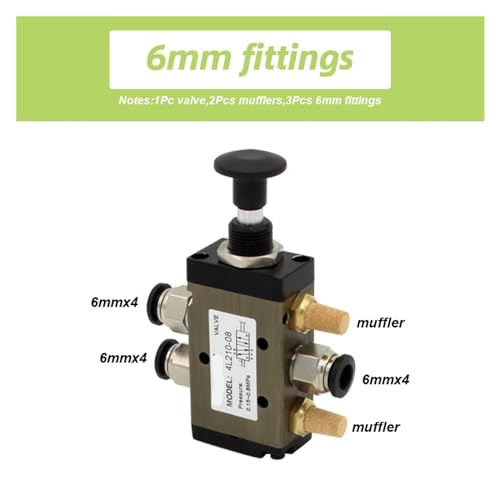 Vanne push-pull 5/2 ports 4L310-10 pour commande pneumatique fiable