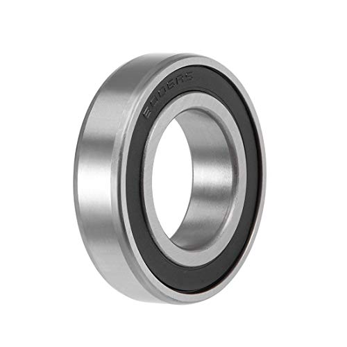 sourcing map 6006-2RS Deep Groove Ball Bearings Z2 30mm X 55mm X 13mm Double Shielded Carbon Steel