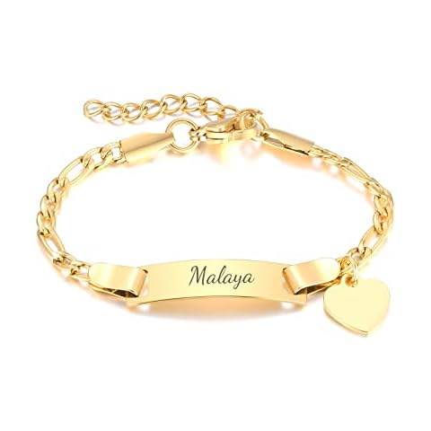 18K Gold Plated Stainless Steel Child ID Bracelet Cover