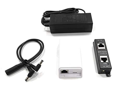PoE Texas POE-USBC-Kit | Power Over Ethernet to USB Type C Splitter with 41 Watt Output | Compatible with Lenovo, Microsoft Surface Go, Laptops and More