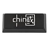 KPREPUBLIC KEYFIRST FOT1 China Zhong Guo Enter Artisan Keycap CNC Anodized Aluminum Compatible Cherry MX switches Black Red OEM Profile (KF China CNC Black Enter Keycap x1)