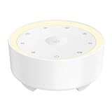 Kipcush Sound Machine & Night Light for Adults/Baby/Kid. White Noise Machine with Max 8H Timer & 20 Soothing Sleep Sounds. Small Size & Portable Design for Bedroom, Office, Travel. Favorites Buttons