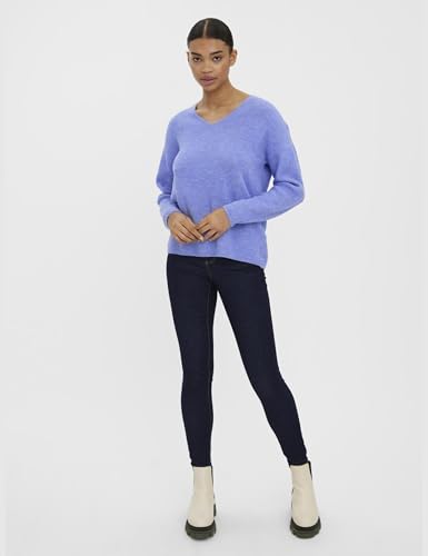 VERO MODA VMCREWLEFILE LS V-Neck Blouse NOOS 2