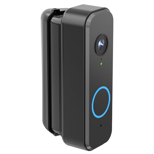 30-55° Adjustable Doorbell Angle Mount, Widen Viewing Range Door bell kit for MyQ/Eufy E340/Tapo/Wyze Video/Duo Cam/Aosu Doorbell Camera, Corner Mount for Left/Right Universal Installation, Black