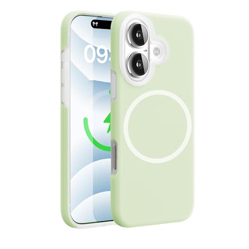 Image of Kratos Soft Silicone Case Cover Compatible with iPhone 16 - Everyday Comfort Protection, Wireless Magnetic Charging Case with Raised Edge Camera & Screen Protection, Shock-Resistant Design