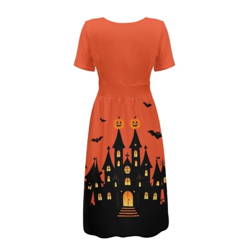 Image of Women's Summer Dresses Short Sleeve Formal Dresses with Pockets | Lightweight Quick‑Dry Soft Comfortable 2026 Fashion Dresses Loose Plus‑Size High‑Waisted