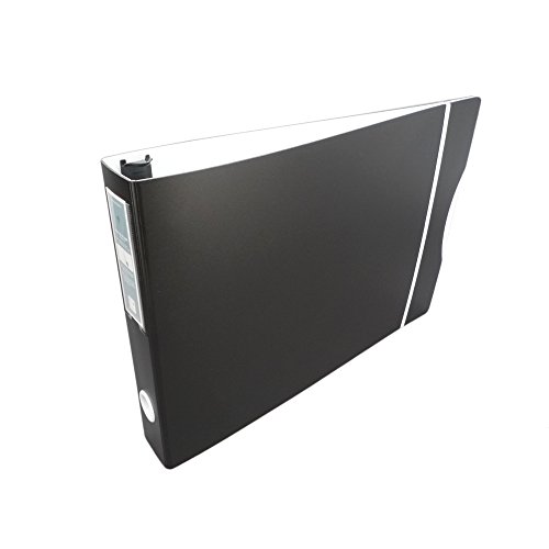 Keepfiling 14 x 11 Landscape 3-Ring Binder, 1.5 inch D-Rings with Secure Rubber Band Closure