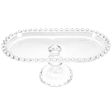 Assiettes à thé – elles peuvent servir d'assiette à fruits sur le plan de travail, d'assiette à dessert sur la table, d'assiette de rangement au quotidien et de centre de table décoratif pour les fêtes. assiette à dessert en verre