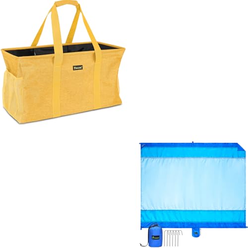 BALEINE Extra Large Utility Tote Bag with Wire Frame(22