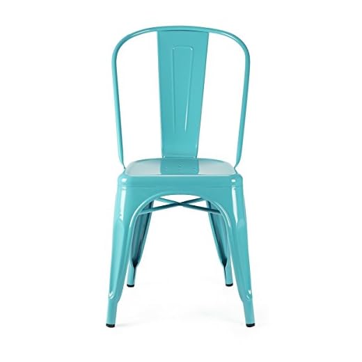 Replica Silla Tolix Apilable - MSD15393029 - Azul Turquesa, Acero