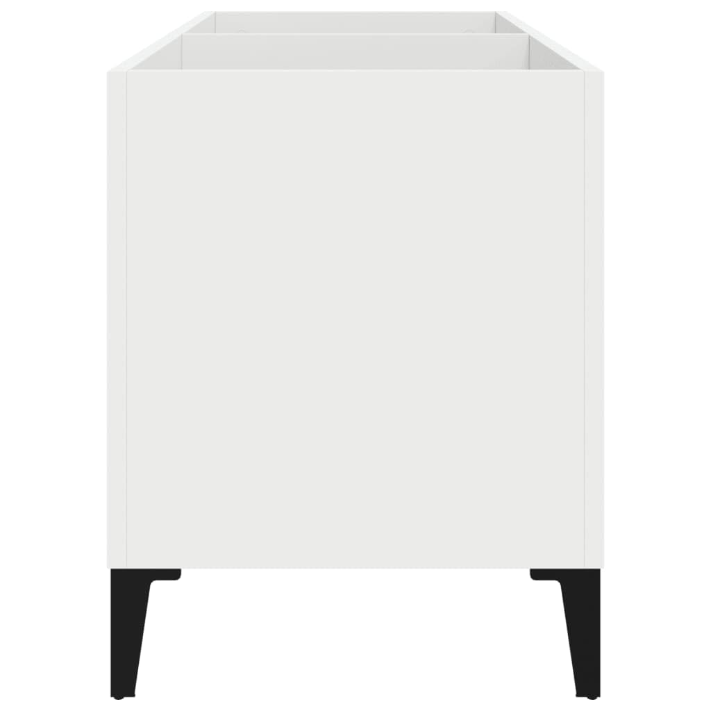 ARKEM Mobile Porta Dischi Bianco 74,5x38x48 cm in Legno Multistrato,Supporto per Giradischi,Supporto per Giradischi in Legno, Supporto per Giradischi con Spazio di archiviazione