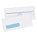 Quality Park 21418 Quality Park Redi-Seal Left-Window Security Tint Envelopes, #10, White, 500/Box