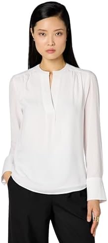 Calvin Klein Womens Sleeveless Collared Twist Front Blouse