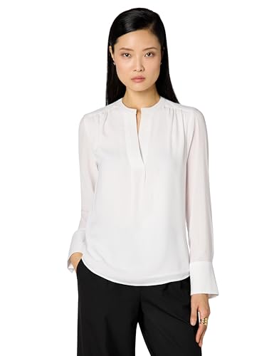 Image of Calvin Klein Women's Sleeveless Collared Twist Front Blouse