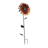 Balacoo Sunflower Bird Feeder Flower Garden Decorative Door Decor Outdoor Flowers Outdoor Solar Lamps Cattail Bird Feeder Outside House Decor Trays Food Rack Bird Food Iron, 82.00X26.00X6.50CM