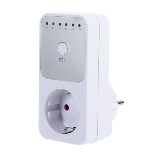 HAMPPLIES Temporizador Mecánico Enchufe Apagado Automático Seguridad Enchufe Interior Control Eléctrico Doméstico