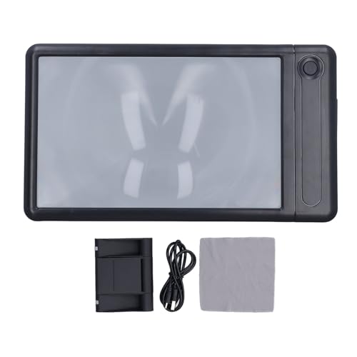 Loupe pleine page avec support LED Pilipane grossissement 5X