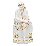 Generic Sai Baba Statue 24 inches, Marble Sai Baba Idol, Divine Statue, Sai Baba Figurine, Shirdi...