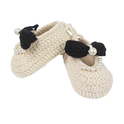 Baby Booties Newborn Soft First Walkers Cozy Shoes Hand Crochet Knit Booties for Toddler Infant Girl