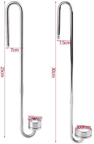 Miniatura 3 de Zerone Difusor de CO2, difusor de dióxido de carbono de acero inoxidable, suministros de peces, equipo de acuario (L (11.811 in))