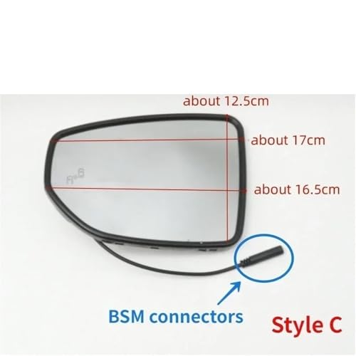 Rétroviseur extérieur réglable haut de gamme avec miroir angle mort Lexus
