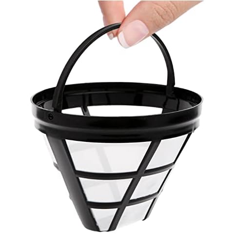 Dauerfilter Kaffee Größe 4, Wiederverwendbarer Kaffeefilter Kegelförmig, 8-12 Tassen Kaffee Filter Mehrwegfilter, Waschbar Kaffeetropfer, Papierloser Kaffeefilter zur Herstellung von Manuellem Kaffee Cover