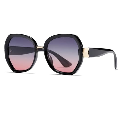 Lunettes de soleil pour femme monture UV400 finitions dorées