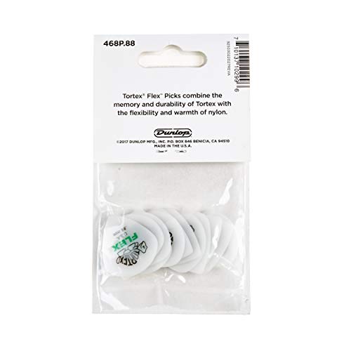 Jim Dunlop Médiator Tortex Flex Jazz III 0,88mm sachet de 12 blanc 468P.88 - Les Beatles, Paul McCartney, John Lennon, RIngo Starr, George Harrison Jim Dunlop Médiator Tortex Flex Jazz III 0,88mm sachet de 12 blanc 468P.88 – Image 4
