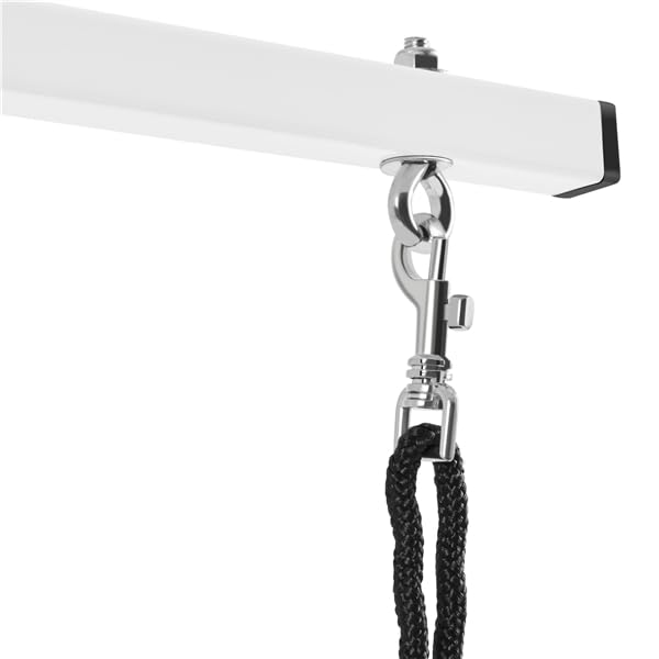 Yaheetech Tavolo da Toelettatura Cani Tosatura per Cani Gatti Animali Pieghevole con Laccio Portata 100 kg Rosa