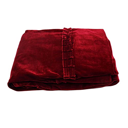 Klavierabdeckung Schwarz, Verdicken Klavier Abdeckung Piano Staubschutz Klavier Abdeckung Schutzhülle mit Gefalteter Saum Klavierzubehör Dekoration 158 x 45 x 112cm (Rot)