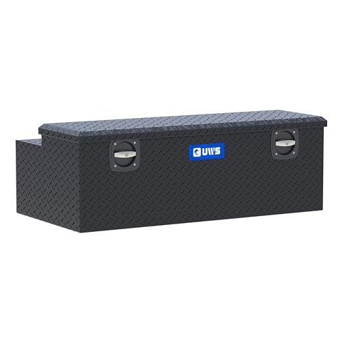 UWS EC20503 Secure Lock 48-Inch Matte Black Heavy-Wall Aluminum Under Tonneau Cover Tool Box, RigidCore Lid