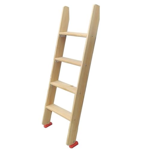 Escalera de Litera Escalera de Litera de RV con Pies Antideslizantes, Camilla de Madera Reemplazable En La Banda de Rodadura, Cama Loft Interior/ Apartamento Seguridad Soltar La Escalera ( Size : 4 St