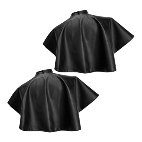 Capa negra impermeable para teñir cabello 2 pzas adultos miniatura 1